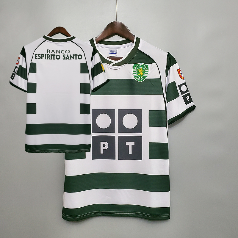 Retro Sporting Lisbon Home Shirt 01/03