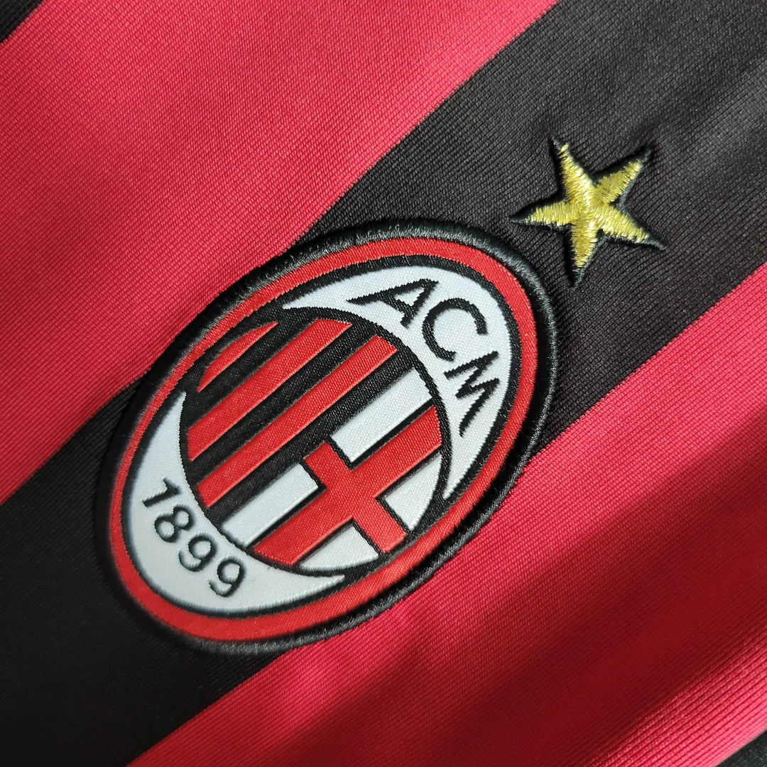 Retro 2011/12 AC Milan Home Long Sleeve Shirt