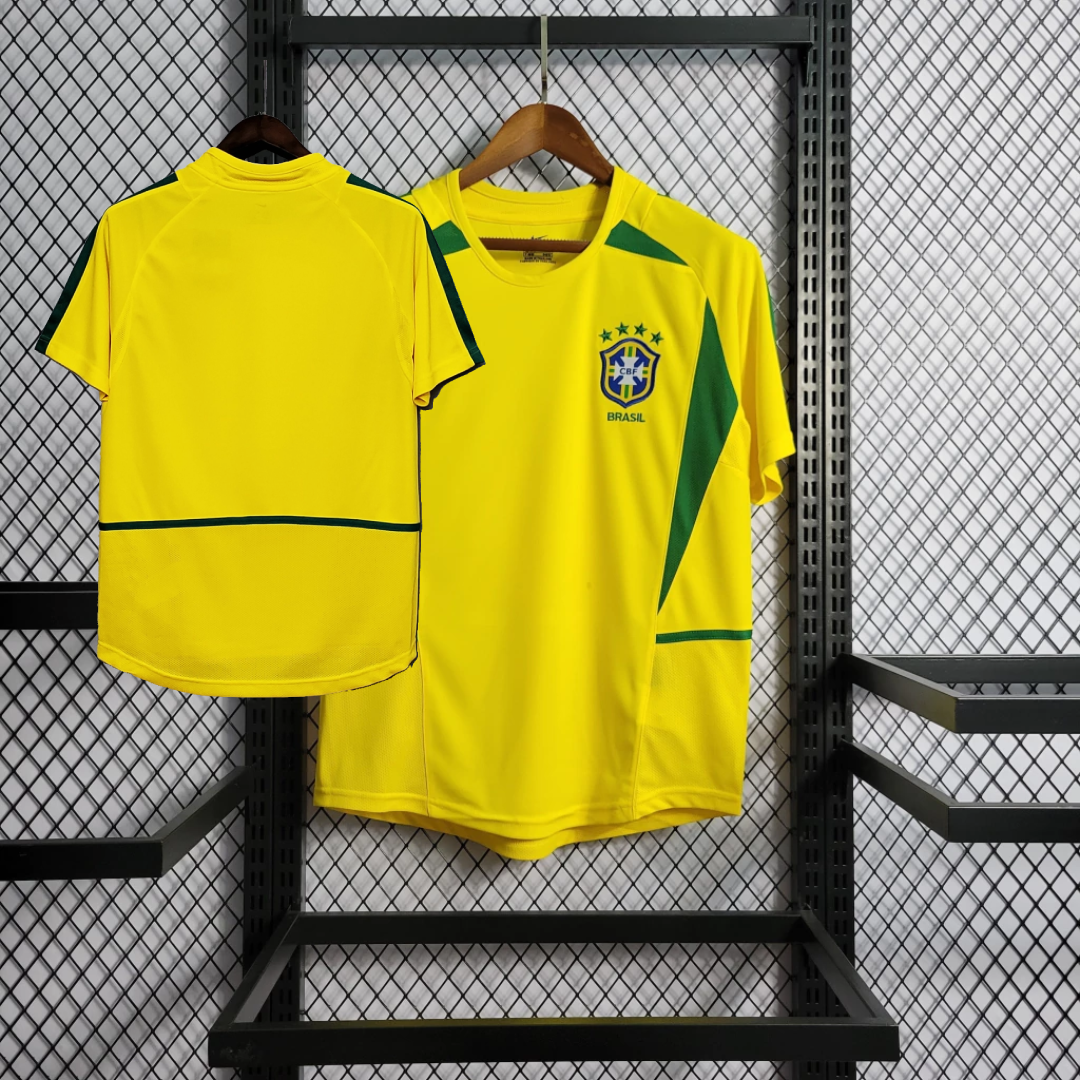 2002 Brazil Home Retro Shirt