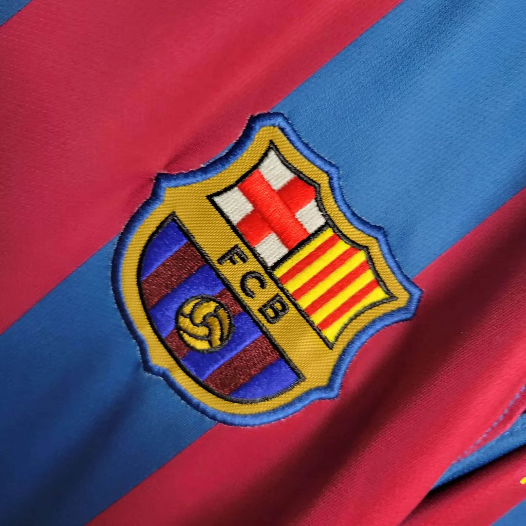 Retro 2005/06 FC Barcelona hemmatröja långärmad