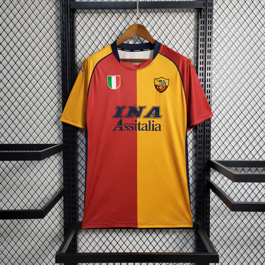 Retro 2001/02 Roma Home Shirt