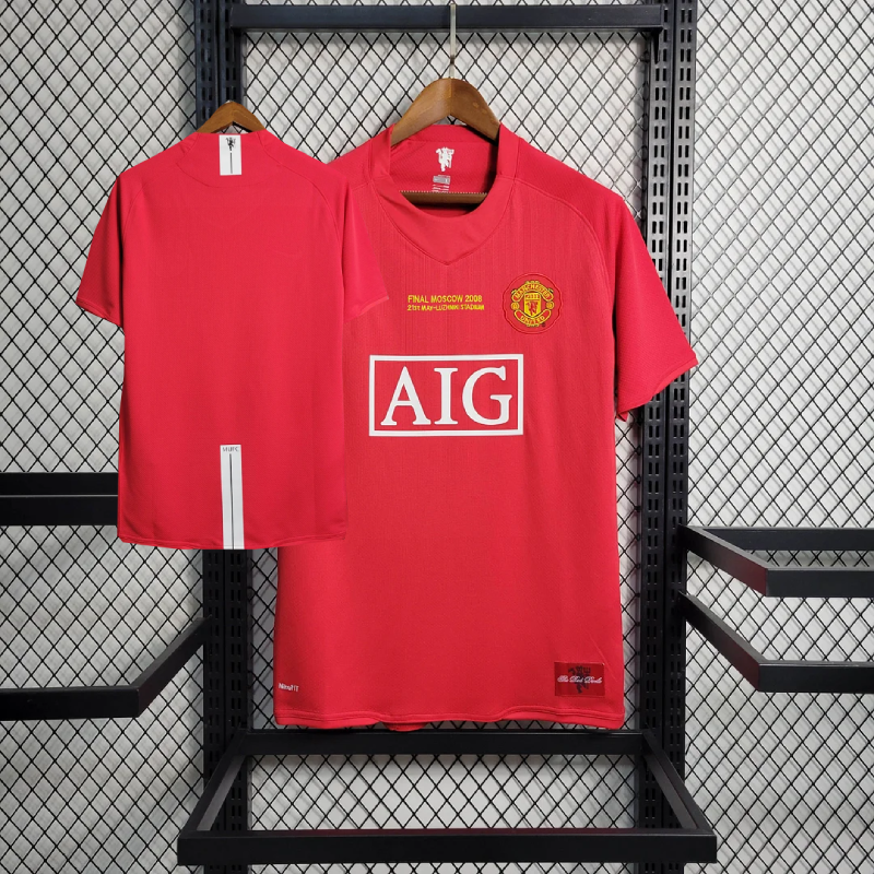 Retro 2007/08 Manchester United Home Shirt