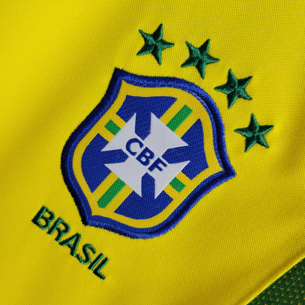 2002 Brazil Home Retro Shirt