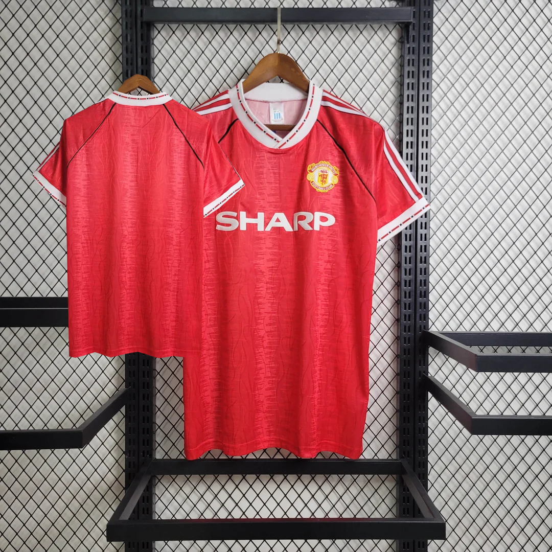 Retro 1990/92 Manchester United hjemmebanetrøje