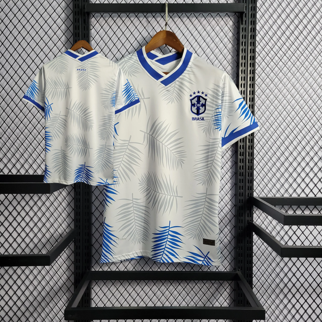 2022 Brazil White Blue Special Edition Shirt