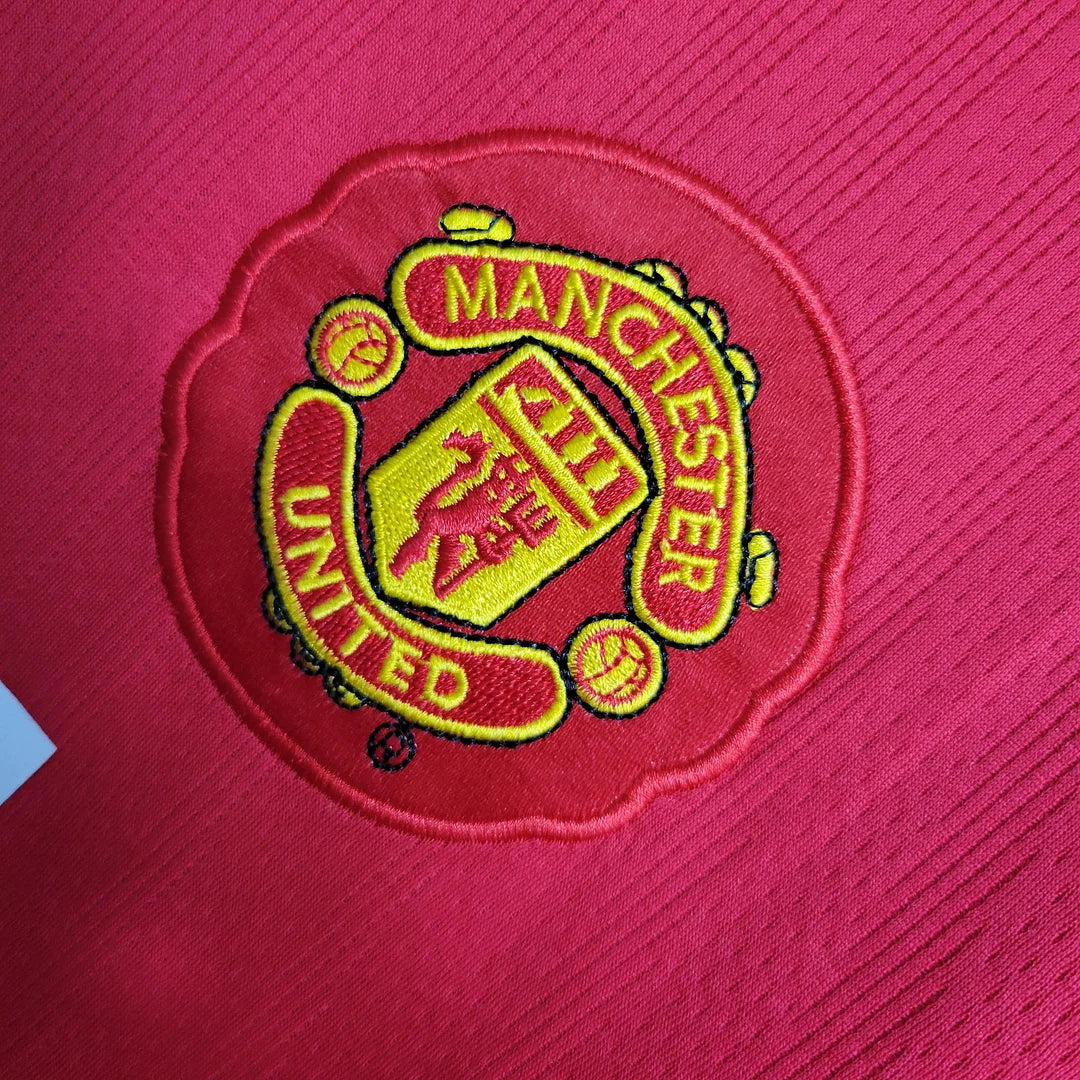 Retro 2007/08 Manchester United Home Shirt Long Sleeve