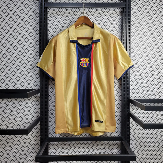 Retro 2002 FC Barcelona bortetrøye