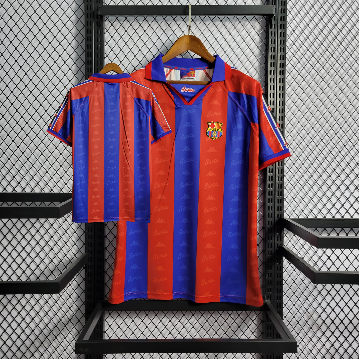 Retro 1996/97 FC Barcelona hemmatröja