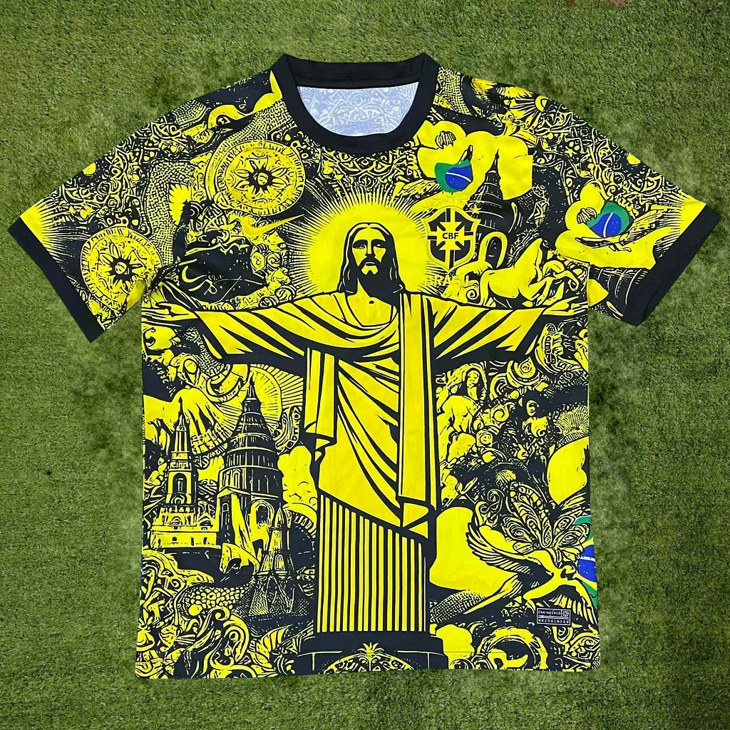 Brazil Jesus Yellow Special Edition trøje