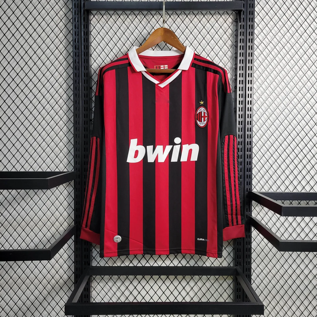 Retro 2011/12 AC Milan Home Long Sleeve Shirt