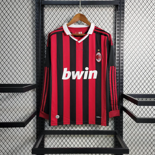 Retro 2011/12 AC Milan Home Long Sleeve Shirt