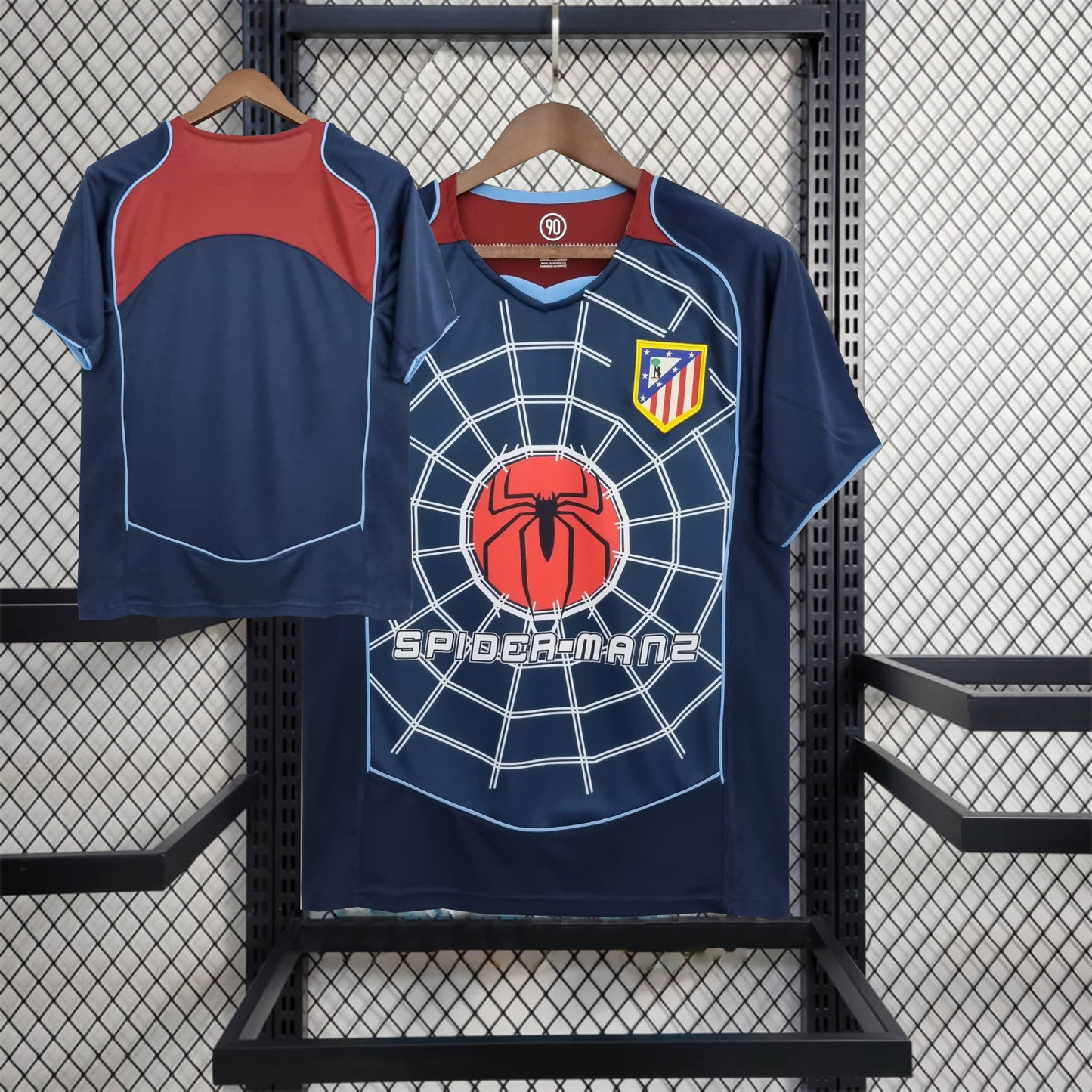 Retro 2004/05 Atletico Madrid SPIDER-MAN 2 Away Special Edition Shirt