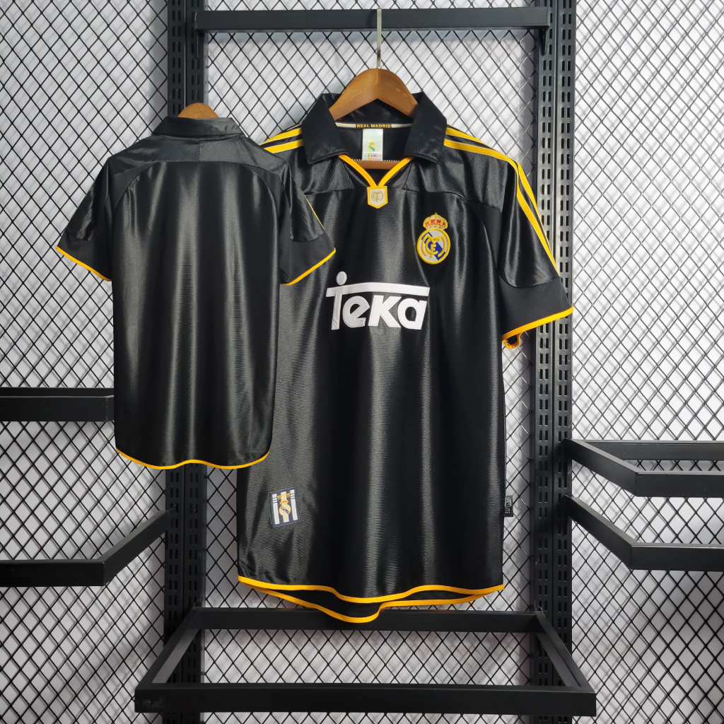 Retro 1999/01 Real Madrid svart bortatröja